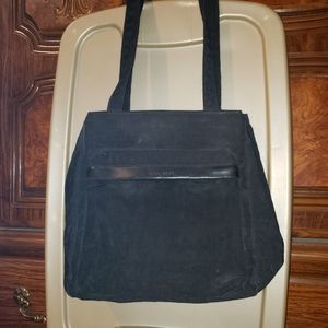 Vintage Nine West black nylon shoulder tote bag